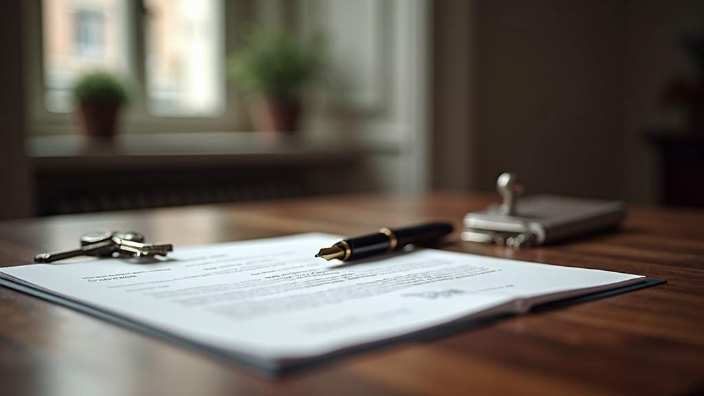 Property documents and keys on a desk representing the European property purchase process