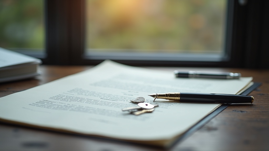 Keys and documents on a desk representing the paperwork behind residency and property purchase