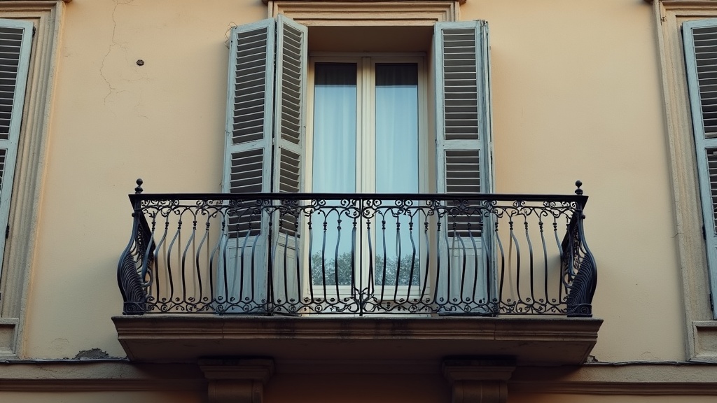 Balcony of a European apartment building illustrating letting out a property you own abroad