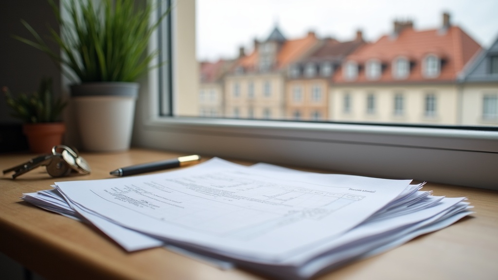 Documents and keys on a desk representing the ongoing costs of owning property in another country