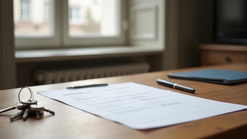 Documents and keys on a desk representing property transfer taxes at completion