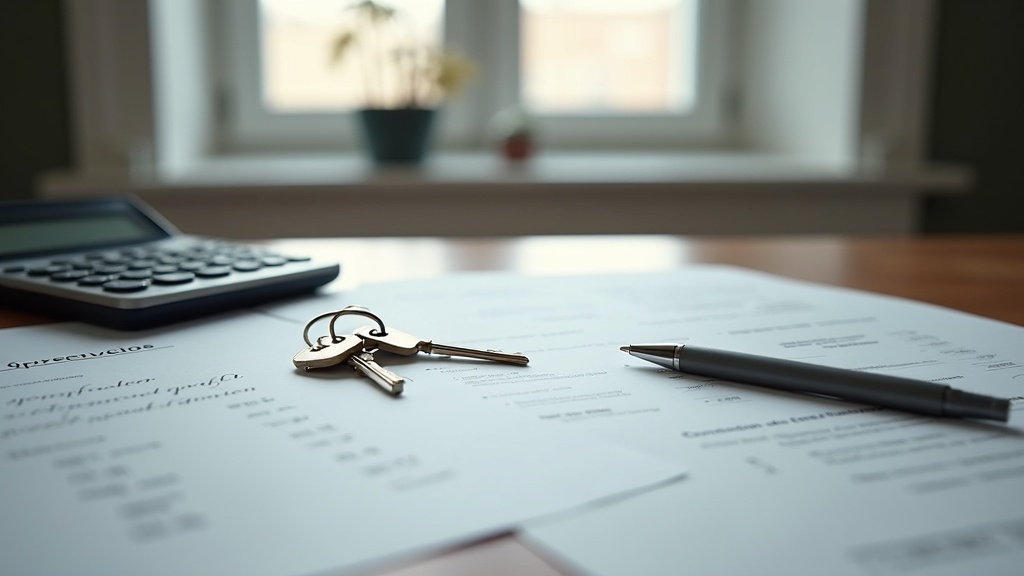 Documents and keys on a desk representing the paperwork costs of buying property abroad