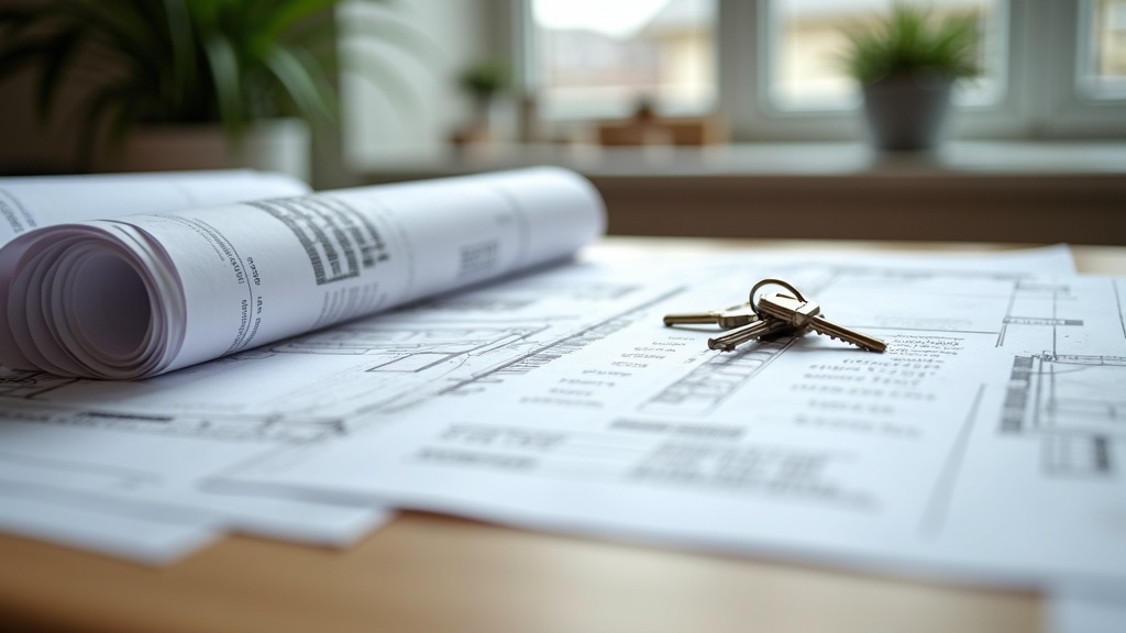 Construction plans and staged payment documents related to buying off-plan property abroad