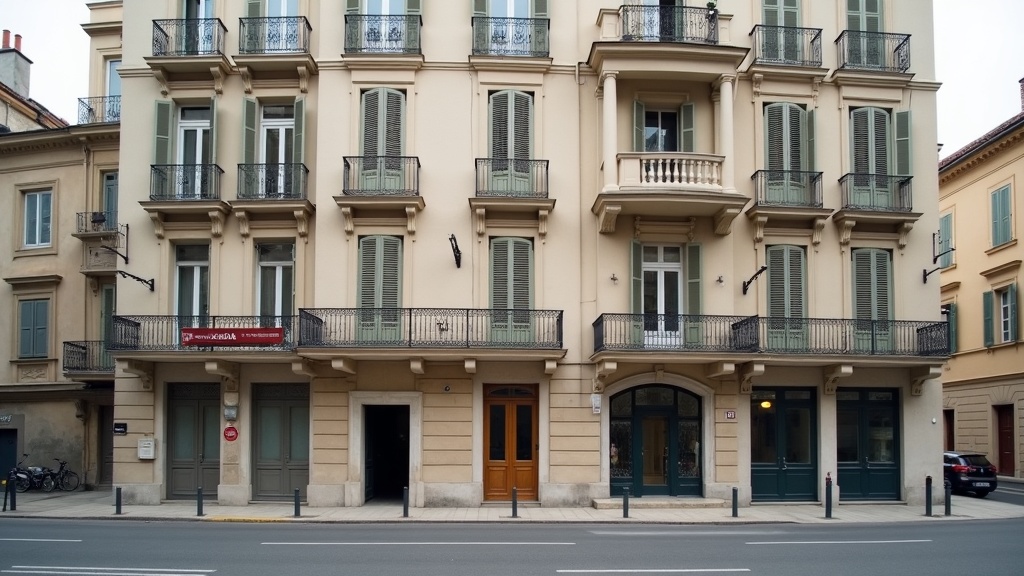 European apartment building facade illustrating residency permits tied to property ownership