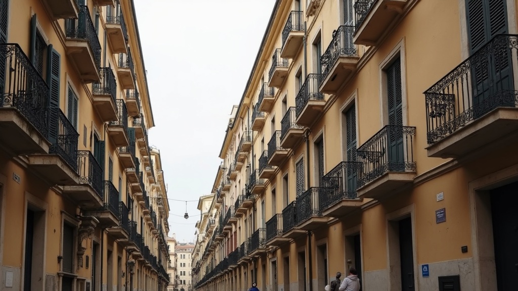European apartment street representing property sale commission practices across countries