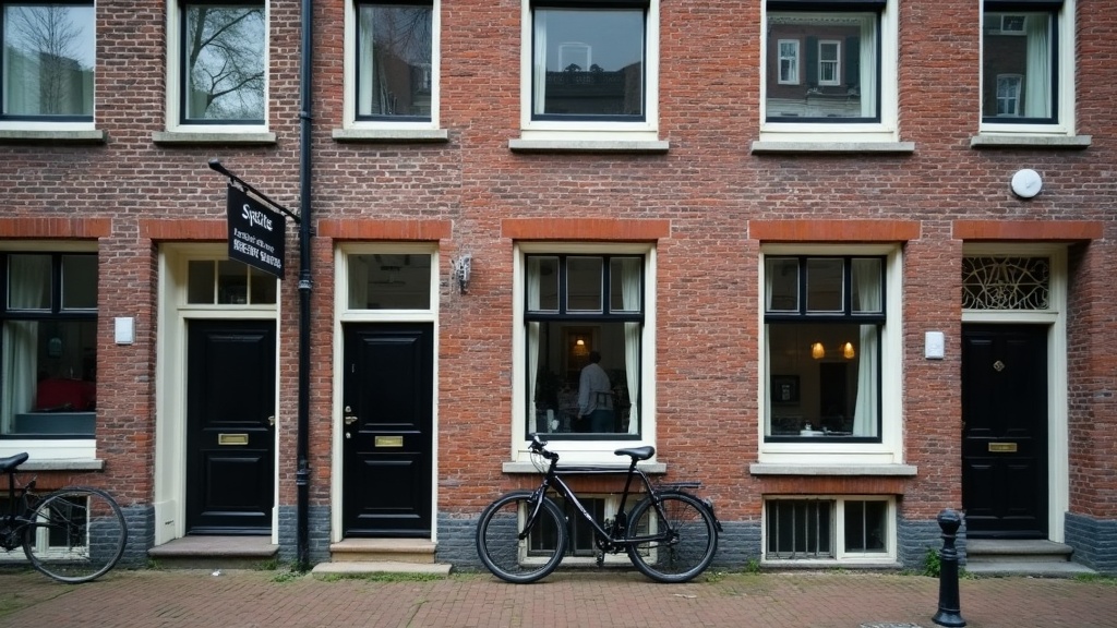 Canal-side townhouse representing buying property in the Netherlands